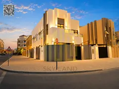 A corner villa is available for sale, featuring two floors, a rooftop terrace, and a garden, with a 