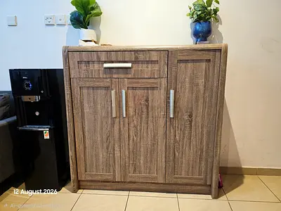 Wooden Shoe Cabinet / Storage Cupboard - Good Condition