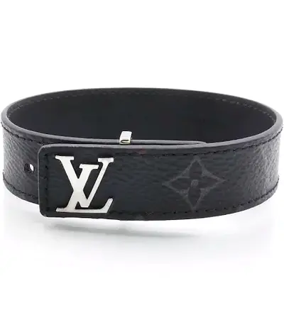 Louis Vuitton leather bracelet men