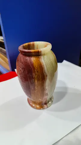 Onyx stone vase 12cm height