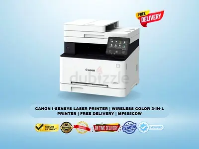 Canon I-Sensys Laser Printer | Wireless Color 3-in-1 Printer | Free Delivery | MF655CDW