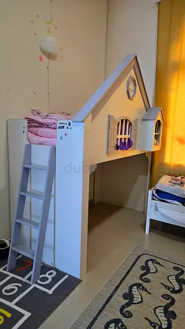 Wooden bed Playhouse / Play bed with Ladder - Good Condition