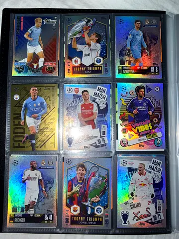 Binder of Football cards