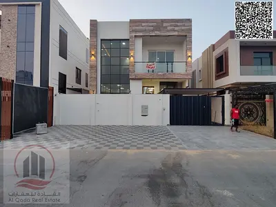For sale in Al Yasmin | Modern villa with 6 bedrooms and a roof terrace | Freehold ownership, open to all nationalities