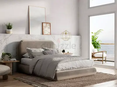 Twin siz luxury disin bed hydraulic storage cne be installed