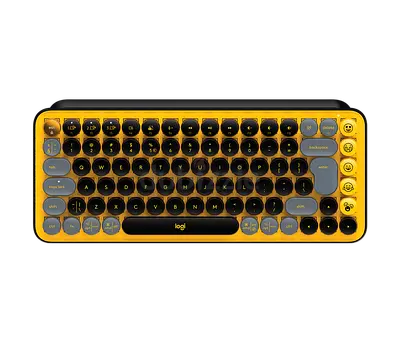 Logitech POP Keys Wireless Mechanical Keyboard - Yellow brand new