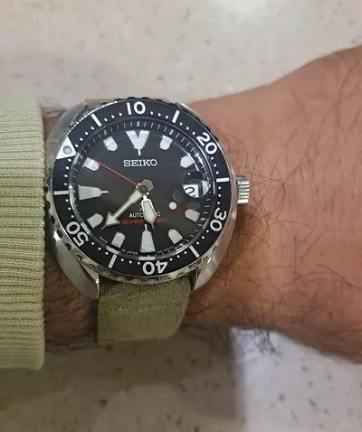 Seiko Mini Turtle Automatic Diver's Watch - 200m, Black Dial (Used)