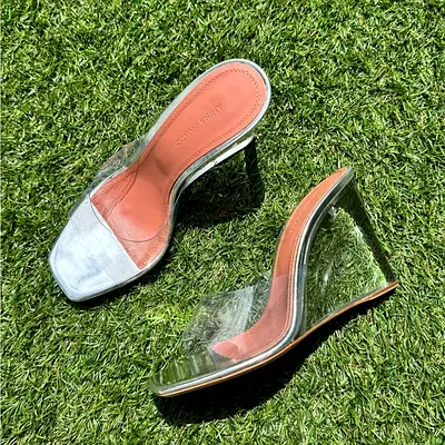 AMINA MUADDI Lupita Heeled Mules 105 size 38
