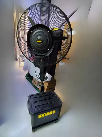 Industrial Dannio Misting Fan on Stand — Good Working Condition