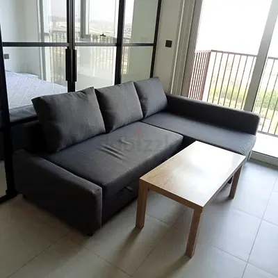 Gray L-shaped Sofa with Chaise - Good Condition