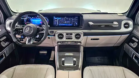 MERCEDES BENZ - G63 AMG - DOUBLE NIGHT PACKAGE - 2025 MODEL - GCC SPECS - 82000KM - GRAY COLOR-1