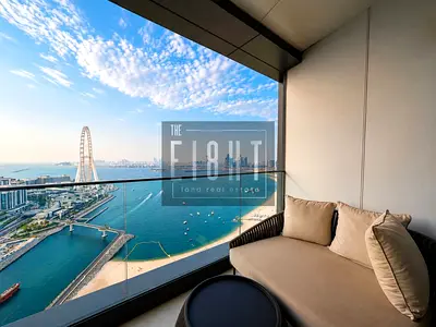 3 غرف نوم مجهزة وخادمة | العنوان JBR | إطلالة كاملة على البحر وعين دبي