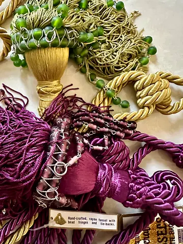 Handcrafted curtain tassels