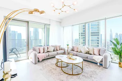 Regal 3BR+Maid w/ Burj Khalifa View Balcony