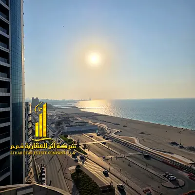 Luxury apartment for monthly rent - Duplex 3-bedroom apartment, with sea view balcony, including all services, with a gym, swimming pool, and private