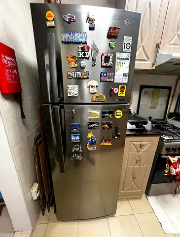 LG Double Door Refrigerator - Stainless Steel, Good Working Condition