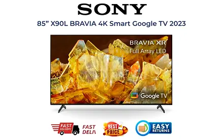 Sony 85 Inch Smart TV Dubai - X90L BRAVIA XR - Google TV - Fair Condition, FREE DELIVERY, WARRANTY