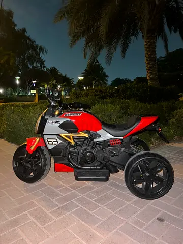 Kids Electric Ride-On Sport Bike - Red