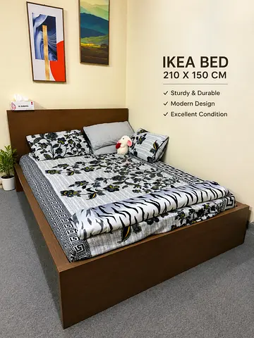 IKEA Wooden Bed Frame 210 x 150 cm - Good Condition