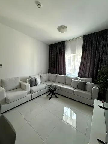 Modern Grey L-Shaped Sectional Sofa with Matching Armchair