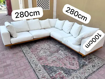 Selling Premium Quality west elm Newport Corner L Shape Sofa Beige