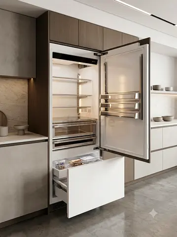 Smeg Brand New Built-In French Door Refrigerator | Premium Kitchen Appliance