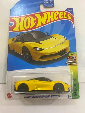 Hot Wheels Yellow Pininfarina Battista -