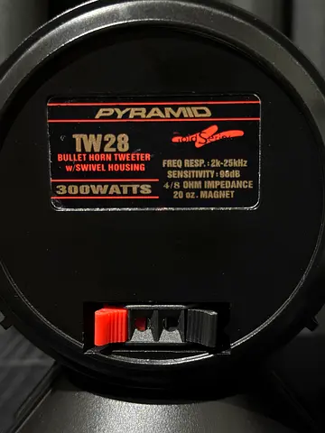 Pyramid TW28 Bullet Tweeter (300W) - Single Unit