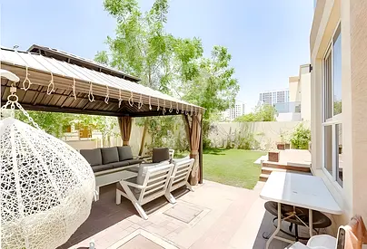 4BR Furnished Villa | Makeen Al Furjan | Private Garden & Gazebo