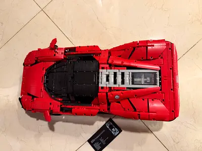 Lego Technic cars, Ferrari Daytona SF3, Formula 1 McLaren 2022 and BMW Gt4 replica