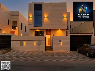 Luxury villa for sale in Al Bahia, Ajman | 5 master bedrooms | Freehold | Registration fees and water and electricity connections included