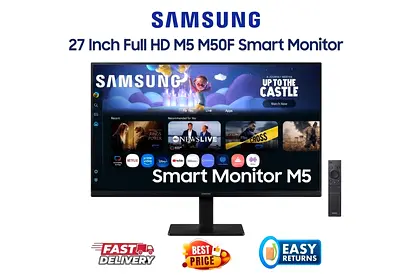 Samsung 27 Inch Smart Monitor Dubai - Speakers and Remote - New, Original Box - FREE DELIVERY