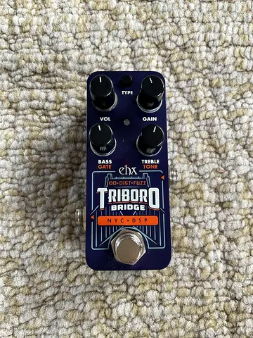 Empress Effects Triboro Bridge OD·Dist·Fuzz Guitar Effects Pedal - Compact comes with a chain cable
