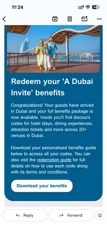 AED 3,000 benefit 2 welcome offer we have