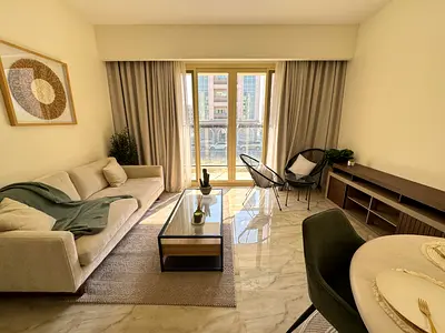 Luxerious fully Brand new furnished 2bhk Appartment for family with balcony and covered parking with gym just 95k