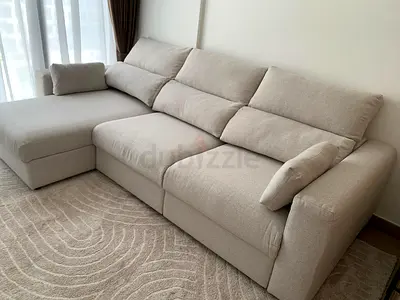 Ikea Eskilstuna L shape sofa bed with storage