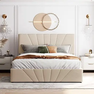 Brand New beige colour 180*200 king size bed