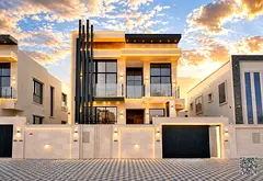 Luxury villa in Al Amerah, Ajman | Modern design and location close to major roads and services. Don