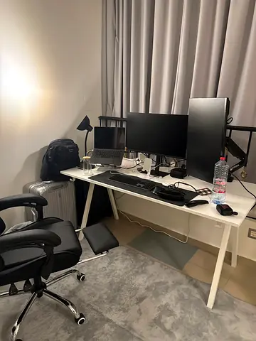 White Study/Work Desk IKEA TROTTEN desk 160x80