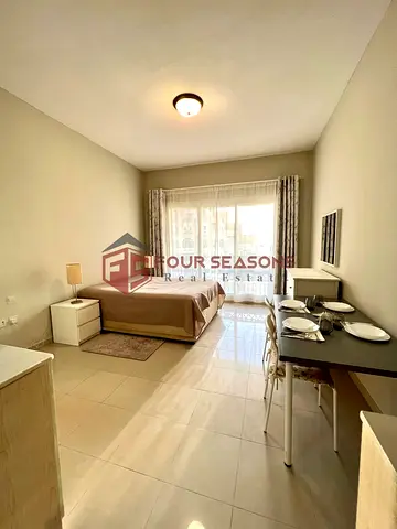 Garden View Furnished Studio for Rent | Fayrouz, Bab Al Bahr