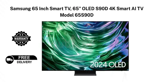 Samsung 65 Inch Smart TV, 65” OLED S90D 4K Smart AI TV Model 65S90D