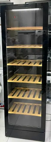 Vestfrost latest model black version 197 bottle wine fridge dual temperature freestanding