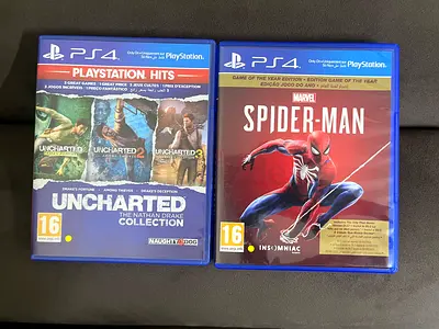 PS4 games: Uncharted The Nathan Drake Collection + Marvel's Spider-Man GOTY