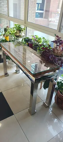 Railway Wood Entry Console Table