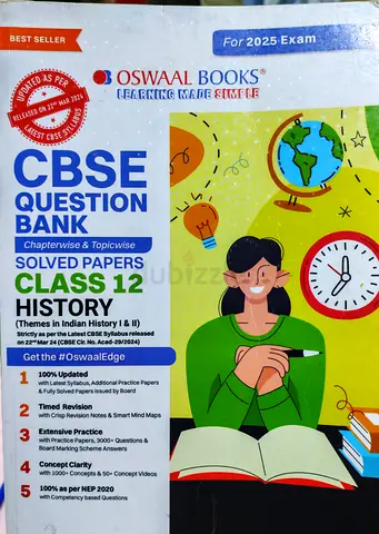 CBSE Class 12 Oswaal History question bank- revision notes- mind maps- past papers