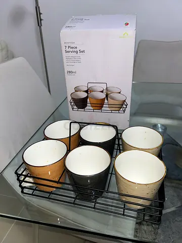 7 piece serving set brand new