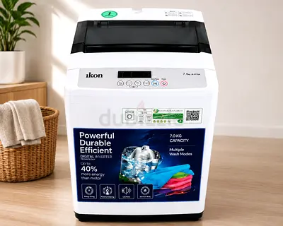 Ikon 7KG Top Load Automatic Washing Machine | AED 399 | UAE Delivery
