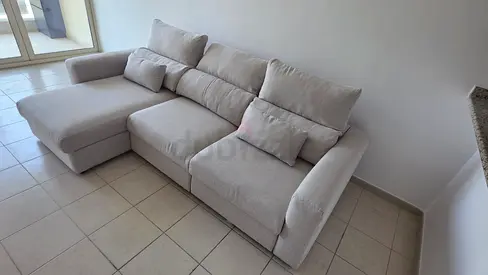Ikea Eskilstuna L shape sofa bed with storage