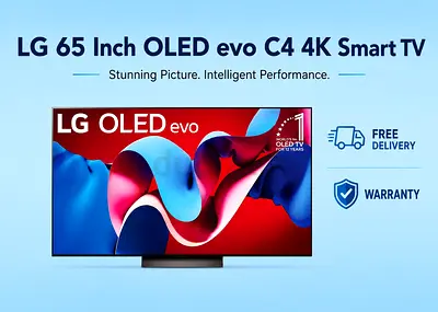 65 Inch Class LG OLED evo C4 4K Smart TV 65C4OLED