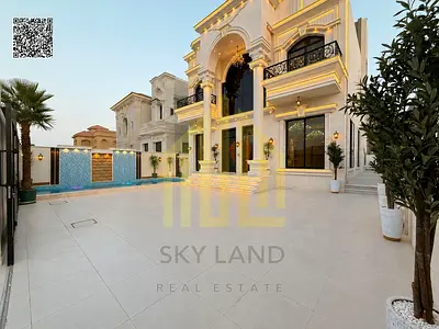 A palace at a special price for sale, freehold, on two streets, villa design, Dubai, behind the Saudi German Hospital, directly from the owner.